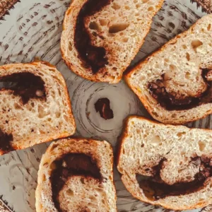 Pan de masa madre con chocolate